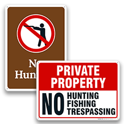 No Hunting Signs