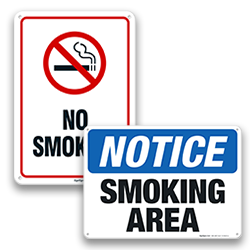 Smoking Area Signs