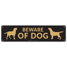 Caution Dog Present Sign, With Symbols