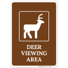 Deer Viewing Area With Graphic Sign