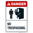 Danger No Trespassing Sign