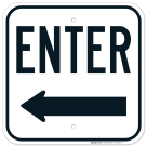 Enter Sign Left Arrow Sign