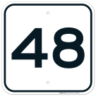 Parking Lot Number 48 Sign