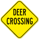 Deer Crossing Sign