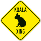 Koala Crossing Sign