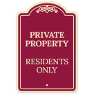 Residents Only Décor Sign, (SI-73380)