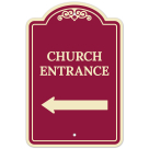 Church Entrance Left Arrow Décor Sign