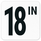 18 In / Eighteen Inches Vinyl Adhesive Pool Depth Marker,