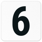 6 /Six Inches/Feet Vinyl Adhesive Pool Depth Marker,
