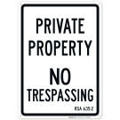 New Hampshire Private Property No Trespassing Sign