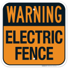 Warning Electric Fence Sign