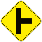 Side Road Right Sign