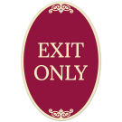 Exit Only Decor Sign, (SI-73860)