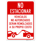 No Parking Spanish Sign, (SI-75445)